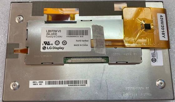 LB070WV8-SL02 LG Display 7.0&quot; 800×480 450cd/m2 TAMPILAN LCD INDUSTRI 133PPI