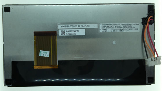 7 &quot;LCM 800 × 480RGB 320cd / m² LQ070Y5DE01 Layar LCD TFT Tajam