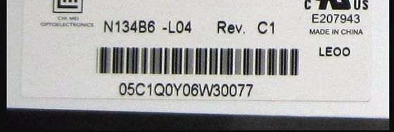 N134B6-L04 CMO 13.4&quot; 1366(RGB)×768 220 cd/m² TAMPILAN LCD INDUSTRI