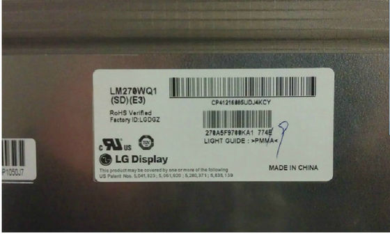 LM270WQ1-SDB3 Layar LG 27.0&quot; 2560×1440 420cd/m2 TAMPILAN LCD INDUSTRI