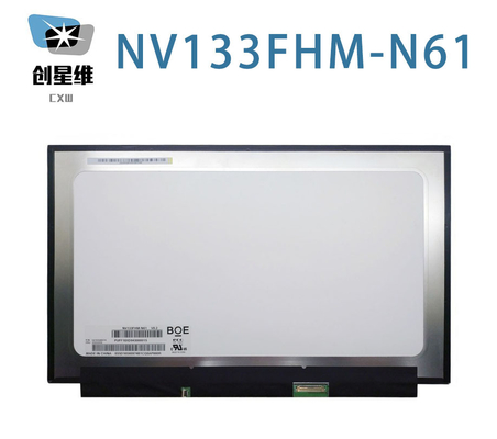 NV133FHM-N61 BOE 13.3&quot; 1920 ((RGB) × 1080, FHD 166PPI300 cd/m2 Tampilan LCD INDUSTRIAL