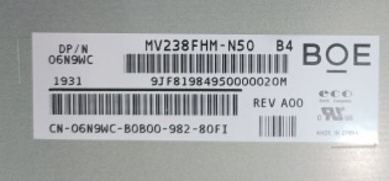MV238FHM-N50 BOE 23.8 " 1920 ((RGB) × 1080, 250 cd / m2 Tampilan LCD Industri