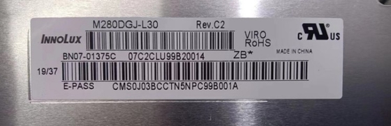 M280DGJ-L30 Innolux 28.0&quot; 3840 ((RGB) × 2160, 300 cd/m2 Tampilan LCD INDUSTRIAL