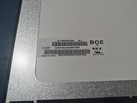 NT156WHM-N44 BOE 15.6&quot; 1366 ((RGB) × 768, 220 cd/m2 Tampilan LCD INDUSTRIAL