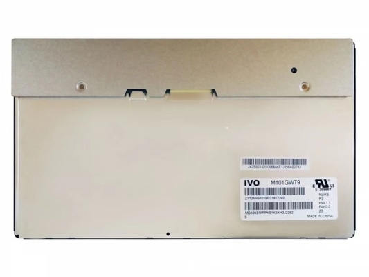 M101GWT9 R3 IVO 10.1&quot; 1024 ((RGB) × 600, 640 cd/m2 Tampilan LCD INDUSTRIAL