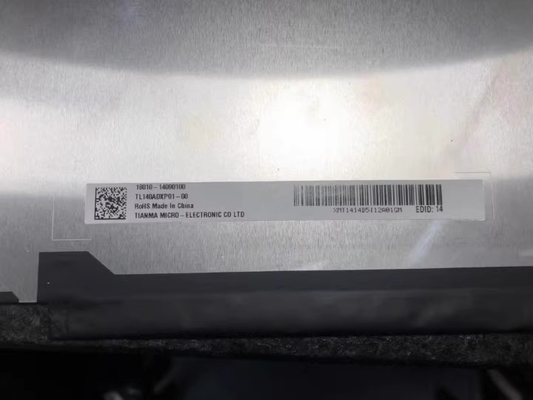 TL140BDXP01-00 AUO 14.0&quot; 1920 ((RGB) × 1080, 300 cd/m2 Tampilan LCD INDUSTRIAL