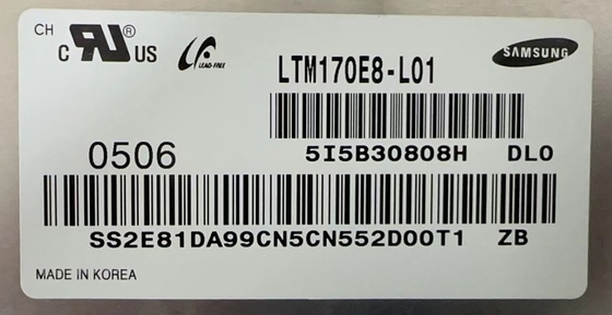 LTM170E8-L01 Samsung 17,0 &quot; 1280 ((RGB) × 1024, 280 cd / m2 Tampilan LCD INDUSTRIAL