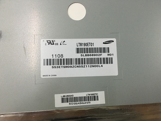 LTM190ET01 Samsung 19.0 &quot; 1280 ((RGB) × 1024, 250 cd / m2 Tampilan LCD INDUSTRIAL