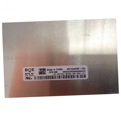 NV133WUM-T03 BOE 13.3" 1920 ((RGB) × 1200, 300 cd/m2 Tampilan LCD Industri