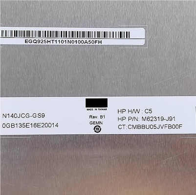 N140JCG-GS9 Innolux 14.0" 1920 ((RGB) × 1200, 400 cd/m2 Tampilan LCD INDUSTRIAL