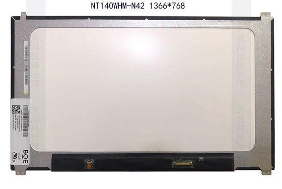 NT125WHM-N42 BOE 12,5&quot; 1366 ((RGB) × 768, 200 cd/m2 Tampilan LCD INDUSTRIAL