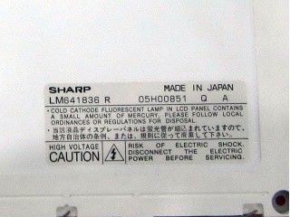 Mulat LM641836R 640×480 9.4 Inch Sharp TFT LCD Display 191.97 ((W) × 143.97 ((H) mm