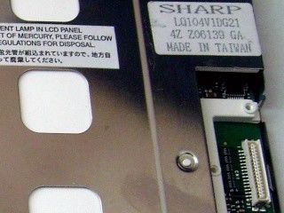 10.4" 640×480 LQ104V1DG21 Sudut pandang 70/70/40/70 TFT LCD yang tajam