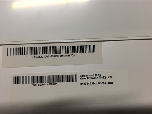 G084SN03 V3 8.4 INCH 250 cd/m2 800×600 Sudut pandang 80/80/80/60 TFT-LCD, LCM