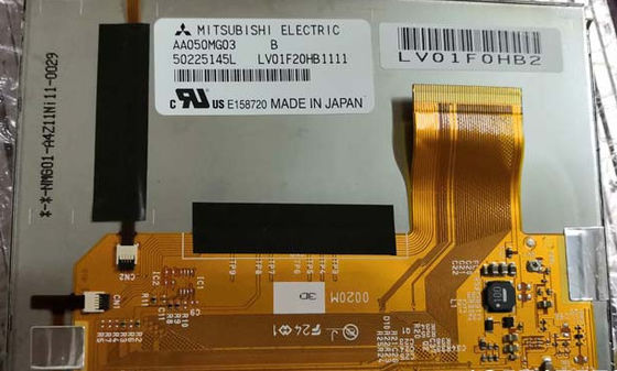 AA050MG03 Mitsubish 5.0 inc 800 (RGB) × 480 Suhu Operasional: -30 ~ 80 ° 900cd / m2 INDUSTRIAL LCD DISPLAY