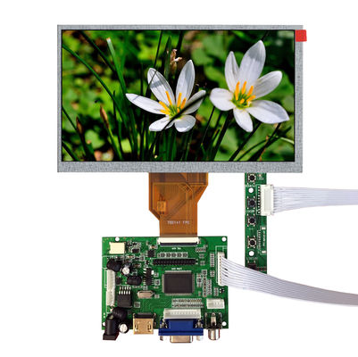 AT070TN92 Innolux 7,0 &quot;800 (RGB) × 480 250 cd / m² TAMPILAN LCD INDUSTRI