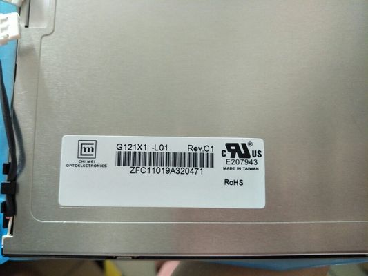 G121X1-L01 CMO 12.1 &quot;1024 (RGB) × 768 450 cd / m² TAMPILAN LCD INDUSTRI