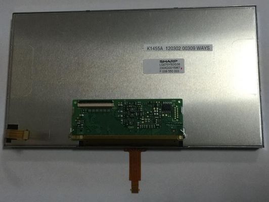 7 &quot;LCM 800 × 480RGB 485cd / m² LQ070Y5DG36 Layar LCD TFT Tajam
