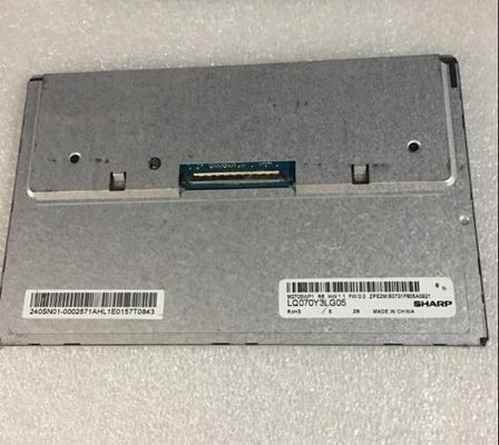7 &quot;LCM 800 × 480RGB 380cd / m² LQ070Y3LG05 Layar LCD TFT Tajam