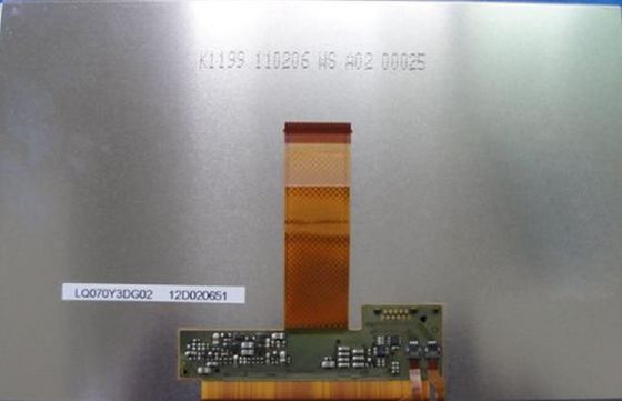 LQ070Y3DG02 Sharp 7 &quot;LCM 800 × 480RGB 280cd / m² LAYAR LCD INDUSTRI