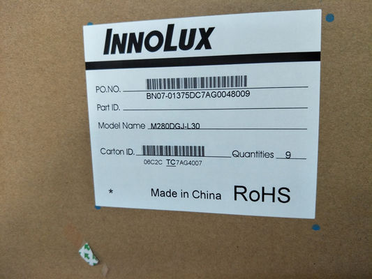 M280DGJ-L30 Innolux 28.0&quot; 3840(RGB)×2160 300 cd/m² TAMPILAN LCD INDUSTRI