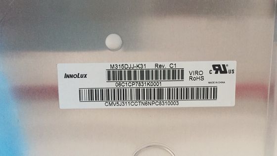 M315DJJ-K31 Innolux 32.0&quot; 3840(RGB)×2160 400 cd/m² TAMPILAN LCD INDUSTRI