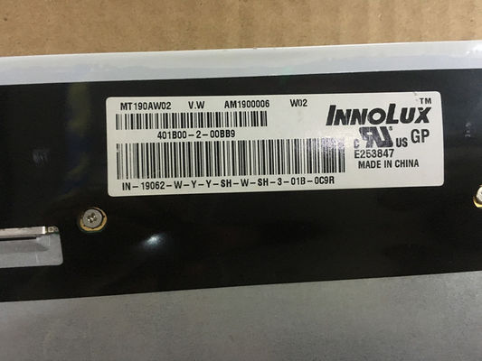 MT190AW02 V.0 Innolux 19.0&quot; 1440(RGB)×900 300 cd/m² TAMPILAN LCD INDUSTRI