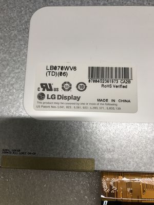 LB070WV6-TD06 LG Display 7.0&quot; 800(RGB)×480 350 cd/m² TAMPILAN LCD INDUSTRI