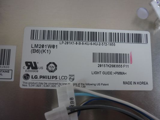 LM201W01-SLA3 LG. LCD 20.1" 1680 ((RGB) × 1050 Storage Tem.: -20 ~ 60 °C Tampilan LCD INDUSTRIAL