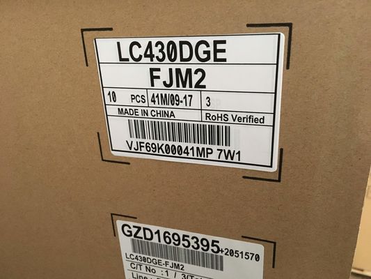 LC430DGE-FJM2 LG Display 43&quot; 3840×2160 390cd/m2 TAMPILAN LCD INDUSTRI
