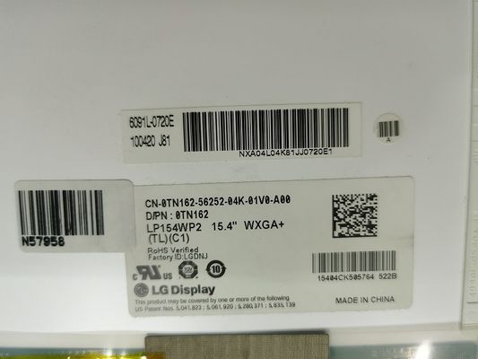 LP154WP2-TLC2 LG Display 15.4&quot; 1440(RGB)×900 300 cd/m² TAMPILAN LCD INDUSTRI