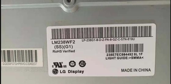 92PPI 23,8" Tft Tampilan persegi 250cd/m2 LM238WF2-SSG1 89/89/89/89 (Min.)