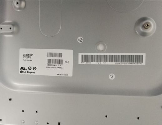 3840×2160 103PPI WLED TFT Display 350cd/m2 LC430EQE-FHA1 43"89/89/89/89 (Typ.)