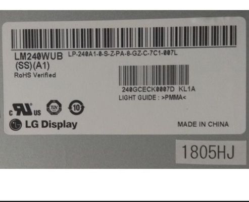 LM240WUB-SSA1 LG Display 24.0&quot; 1920(RGB)×1200 350 cd/m² TAMPILAN LCD INDUSTRI