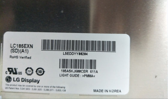 LC185EXN-SDA1 LG Display 18.5&quot; 1366(RGB)×768 250 cd/m² TAMPILAN LCD INDUSTRI