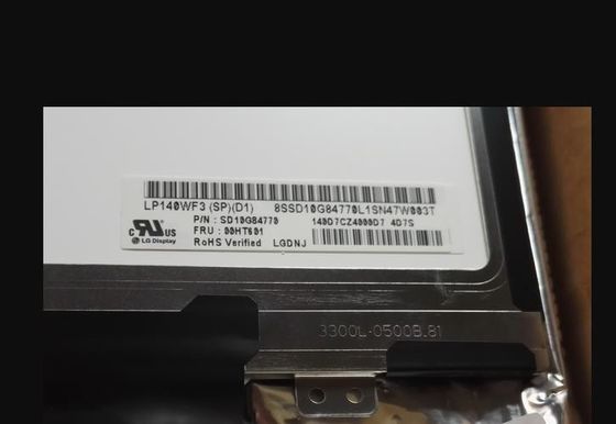 300cd/m2 14.0in 157PPI Layar Tft Persegi LP140WF3-SPD1 1920×1080