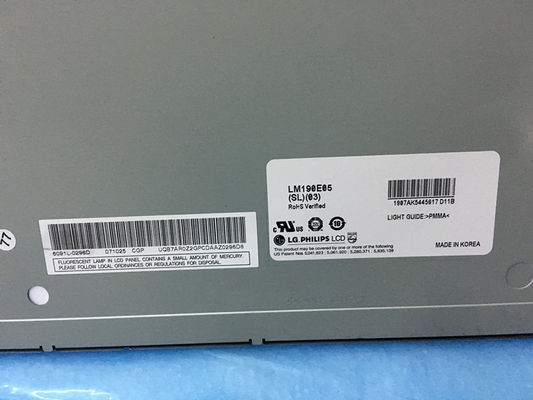 LM190E05-SL03 LG. LCD 19.0" 1280 ((RGB) × 1024 230 cd/m2 Tampilan LCD INDUSTRIAL