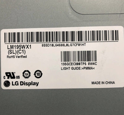LM195WX1-SLC1 Layar LG 19,5&quot; 1440(RGB)×900 250 cd/m² TAMPILAN LCD INDUSTRI