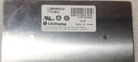 LB050WQ3-TD02 LG. LCD 5.0" 480×272 ((RGB) 500 cd/m2 Tampilan LCD INDUSTRIAL