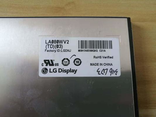 8.0&quot; 800×480 250cd/m2 Panel LCD TFT WLED 116PPI LA080WV2-TD01