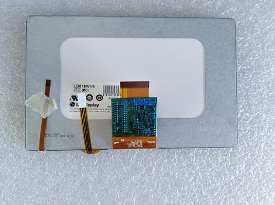 7.0" 800×480 350cd/M2 134PPI Square Tft Screen LB070WV6-TD08 65/65/50/60 (Typ.)
