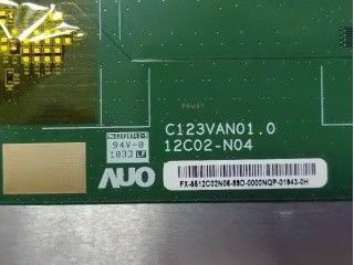 12.3 Inch Automotive TFT Menampilkan FPC C123VAN01.0 RSDS (1 Channel) Biasanya Hitam