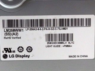 20.0&quot; 250cd/M2 NTSC Panel Lcd Industri CSHD 111PPI LM250WW1-SSA2
